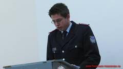 Jugendfeuerwehrwart Daniel Gräsner berichtete von den Aktivitäten des vergangenen Jahres
