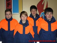 v.l.n.r.: Phillip Kunz, Christoph Pankoke, Florian Kleinod, Kevin Marcquardt