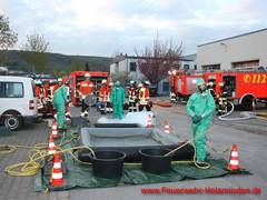 Dekon-Platz ist einsatzbereit